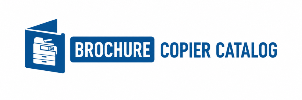 brochure copier catalog logo